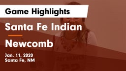 Santa Fe Indian  vs Newcomb  Game Highlights - Jan. 11, 2020