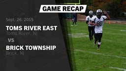 Recap: Toms River East  vs. Brick Township  2015