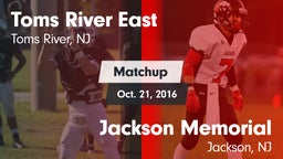 Matchup: Toms River East vs. Jackson Memorial  2016