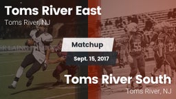 Matchup: Toms River East vs. Toms River South  2017