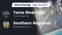 Recap: Toms River East  vs. Southern Regional  2017