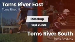 Matchup: Toms River East vs. Toms River South  2018
