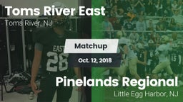 Matchup: Toms River East vs. Pinelands Regional  2018