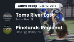 Recap: Toms River East  vs. Pinelands Regional  2018