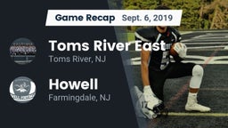 Recap: Toms River East  vs. Howell  2019