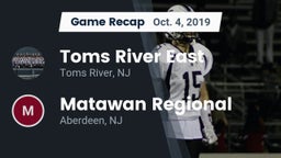 Recap: Toms River East  vs. Matawan Regional  2019