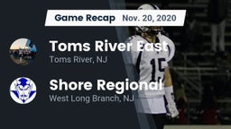 Recap: Toms River East  vs. Shore Regional  2020