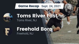 Recap: Toms River East  vs. Freehold Boro  2021