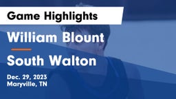 William Blount  vs South Walton  Game Highlights - Dec. 29, 2023