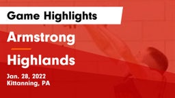 Armstrong  vs Highlands Game Highlights - Jan. 28, 2022
