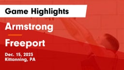 Armstrong  vs Freeport  Game Highlights - Dec. 15, 2023