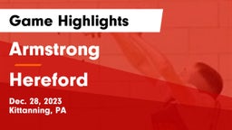 Armstrong  vs Hereford Game Highlights - Dec. 28, 2023