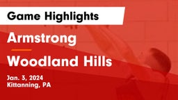 Armstrong  vs Woodland Hills  Game Highlights - Jan. 3, 2024