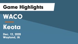 WACO  vs Keota  Game Highlights - Dec. 12, 2020