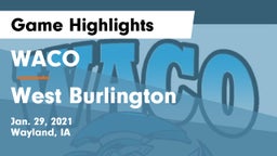 WACO  vs West Burlington  Game Highlights - Jan. 29, 2021