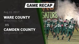Recap: Ware County  vs. Camden County  2017