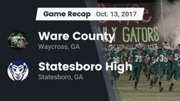 Recap: Ware County  vs. Statesboro High 2017
