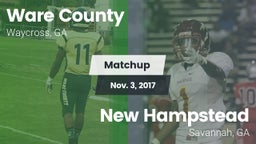 Matchup: Ware County High vs. New Hampstead  2017