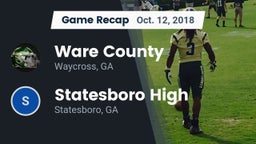 Recap: Ware County  vs. Statesboro High 2018