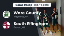 Recap: Ware County  vs. South Effingham  2018