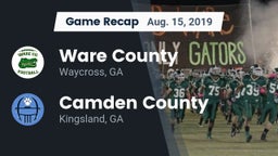 Recap: Ware County  vs. Camden County  2019