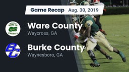 Recap: Ware County  vs. Burke County  2019
