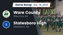 Recap: Ware County  vs. Statesboro High 2019