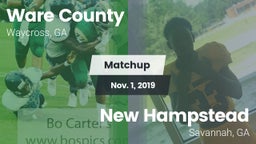 Matchup: Ware County High vs. New Hampstead  2019