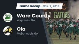 Recap: Ware County  vs. Ola  2019