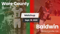 Matchup: Ware County High vs. Baldwin  2020