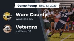 Recap: Ware County  vs. Veterans  2020
