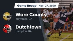 Recap: Ware County  vs. Dutchtown  2020