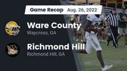 Recap: Ware County  vs. Richmond Hill  2022
