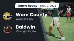 Recap: Ware County  vs. Baldwin  2022
