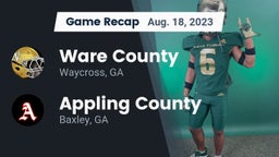 Recap: Ware County  vs. Appling County  2023