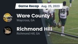 Recap: Ware County  vs. Richmond Hill  2023