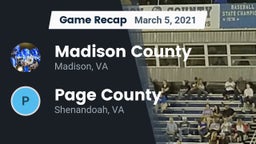 Recap: Madison County  vs. Page County  2021
