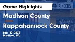 Madison County  vs Rappahannock County  Game Highlights - Feb. 10, 2023