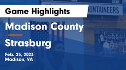 Madison County  vs Strasburg Game Highlights - Feb. 25, 2023