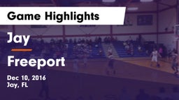 Jay  vs Freeport  Game Highlights - Dec 10, 2016