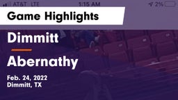 Dimmitt  vs Abernathy  Game Highlights - Feb. 24, 2022