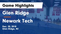 Glen Ridge  vs Newark Tech Game Highlights - Dec. 20, 2018