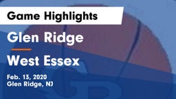 Glen Ridge  vs West Essex  Game Highlights - Feb. 13, 2020