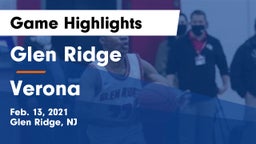 Glen Ridge  vs Verona  Game Highlights - Feb. 13, 2021