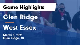 Glen Ridge  vs West Essex  Game Highlights - March 5, 2021