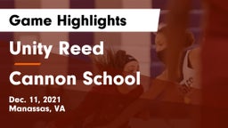 Unity Reed  vs Cannon School Game Highlights - Dec. 11, 2021