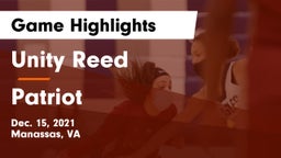 Unity Reed  vs Patriot   Game Highlights - Dec. 15, 2021