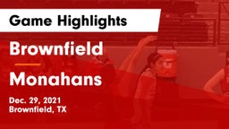 Brownfield  vs Monahans  Game Highlights - Dec. 29, 2021