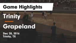 Trinity  vs Grapeland  Game Highlights - Dec 28, 2016