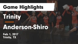 Trinity  vs Anderson-Shiro  Game Highlights - Feb 1, 2017